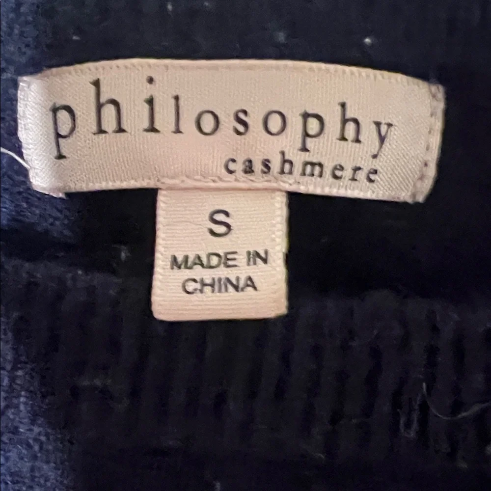 Philosophy Navy Blue 'Sunday' Crew Neck Sweater - Picture 2 of 2